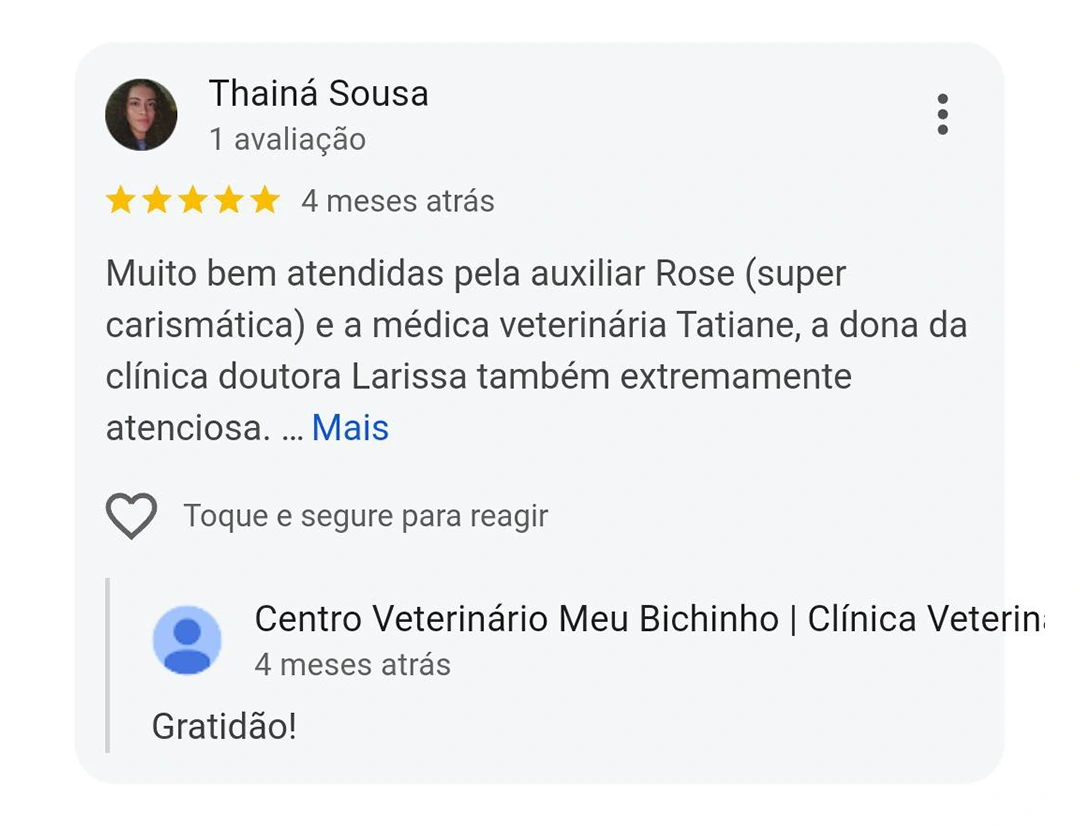 Avaliação 5 estrelas